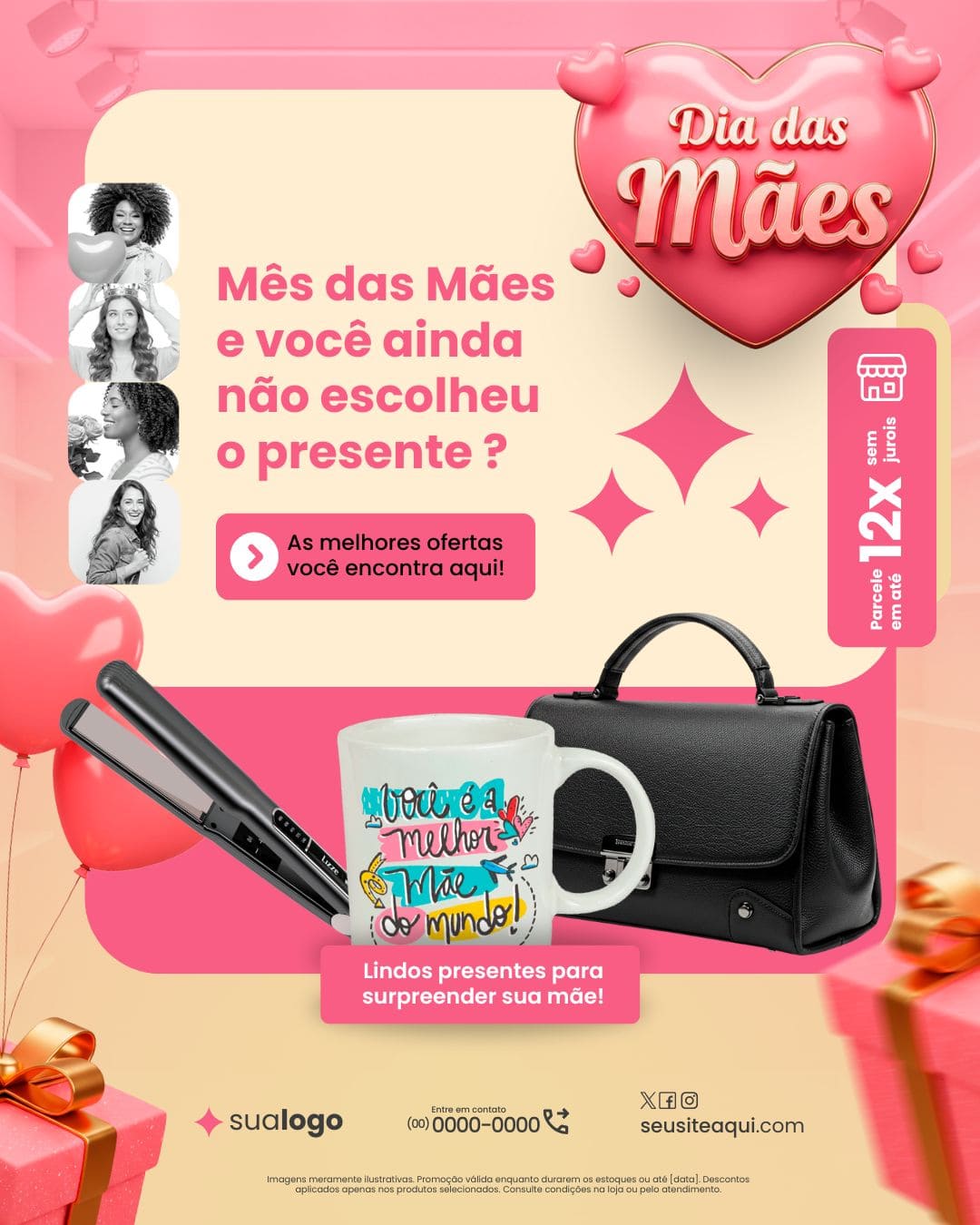 Arte Canva - Dia das Mães 055
