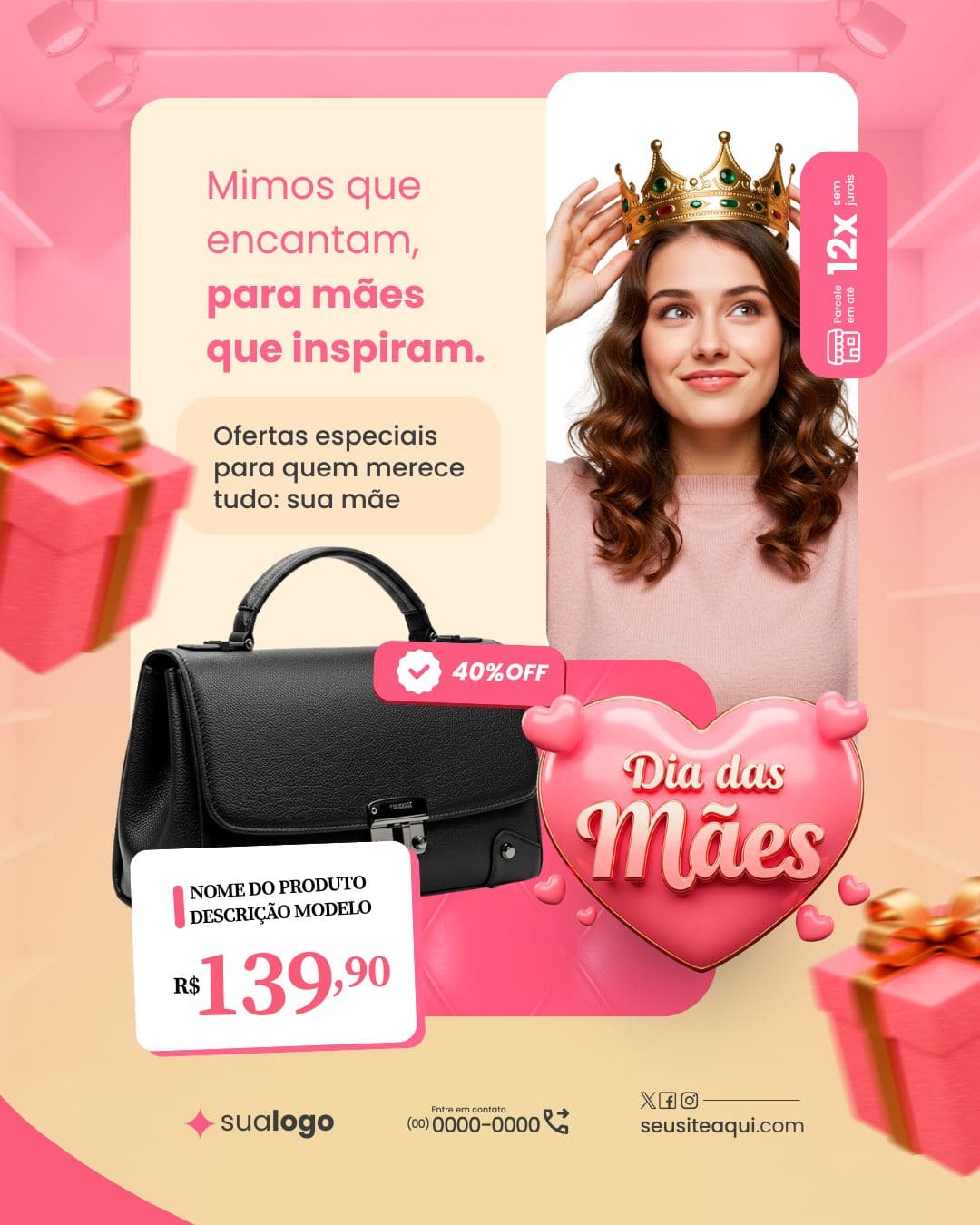 Arte Canva - Dia das Mães 057