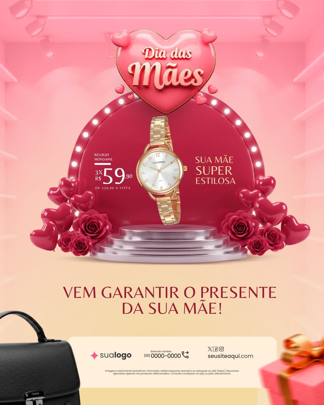 Arte Canva - Dia das Mães 059