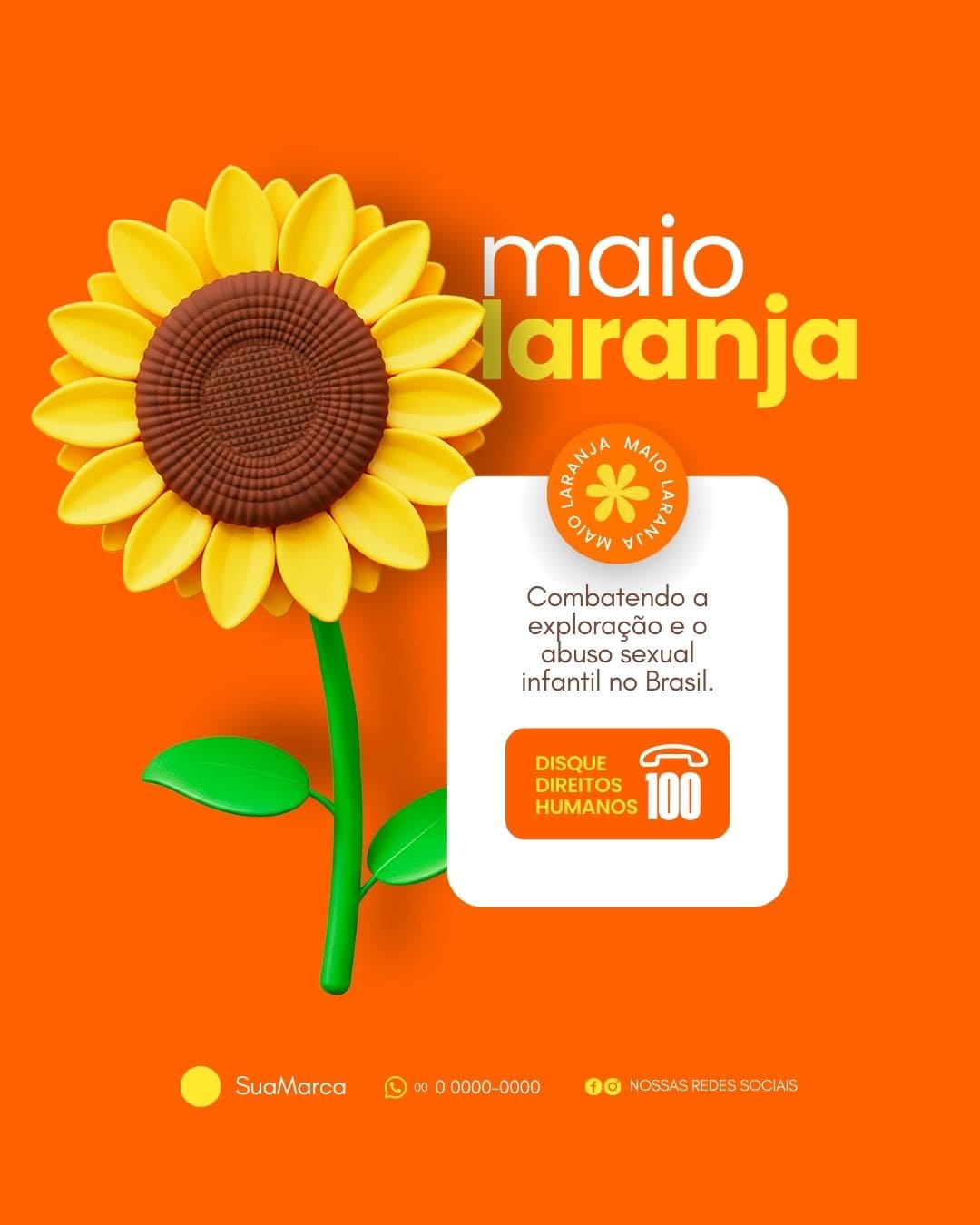 Arte Canva - Maio Laranja 001