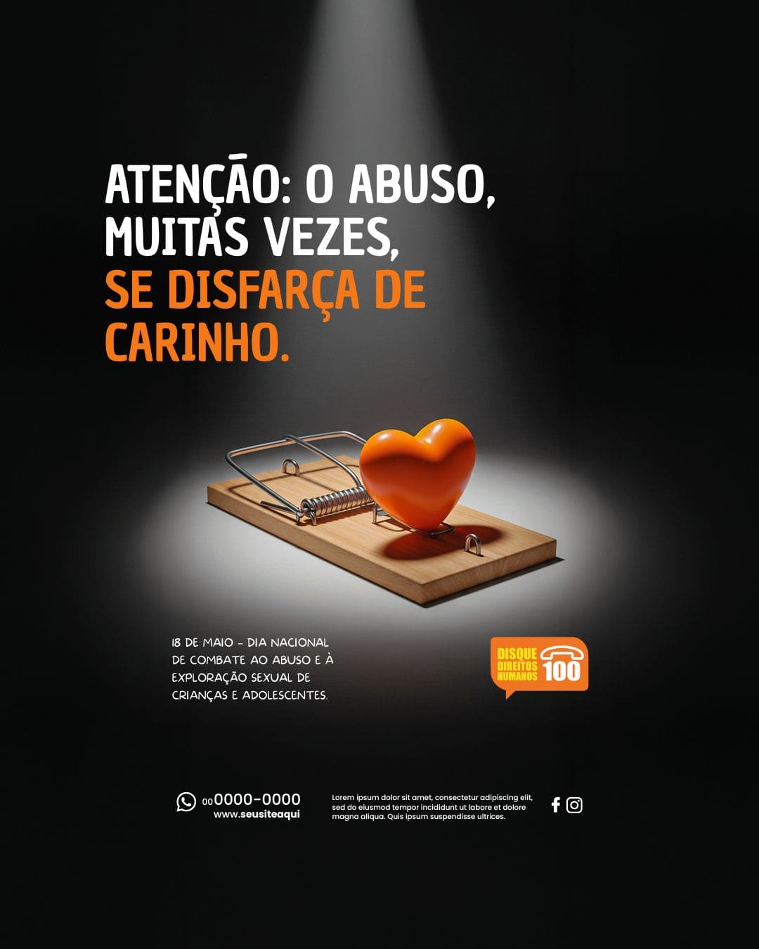 Arte Canva - Maio Laranja 004