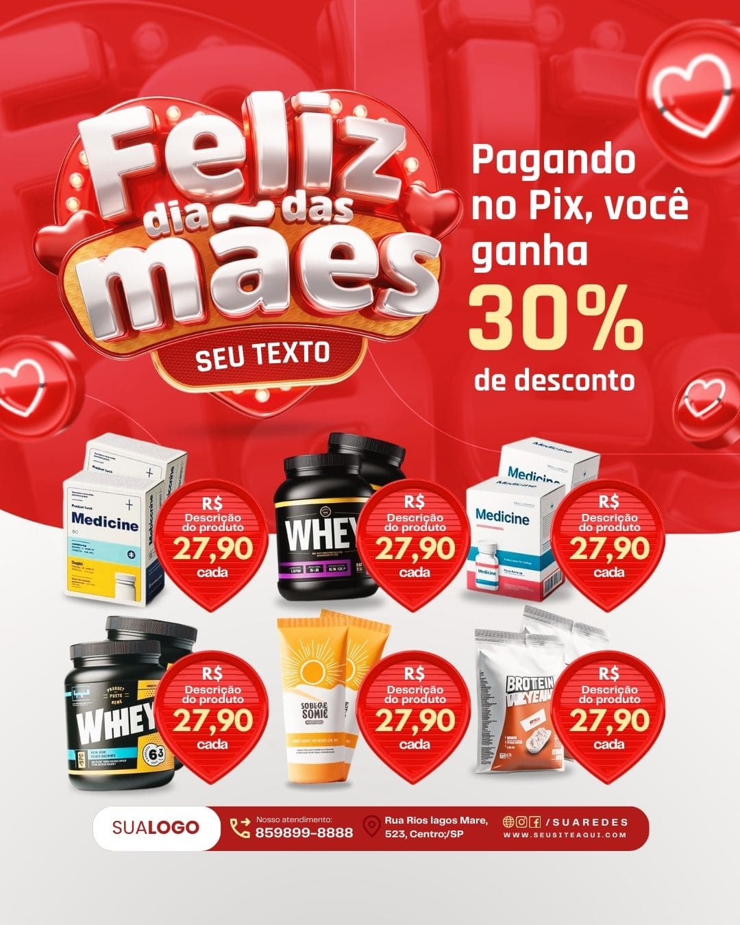 Arte Canva - Dia das mães 068