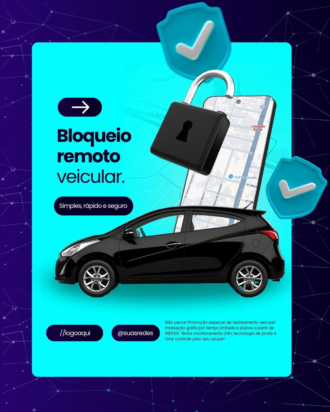 Arte Canva - Rastreamento veicular 017