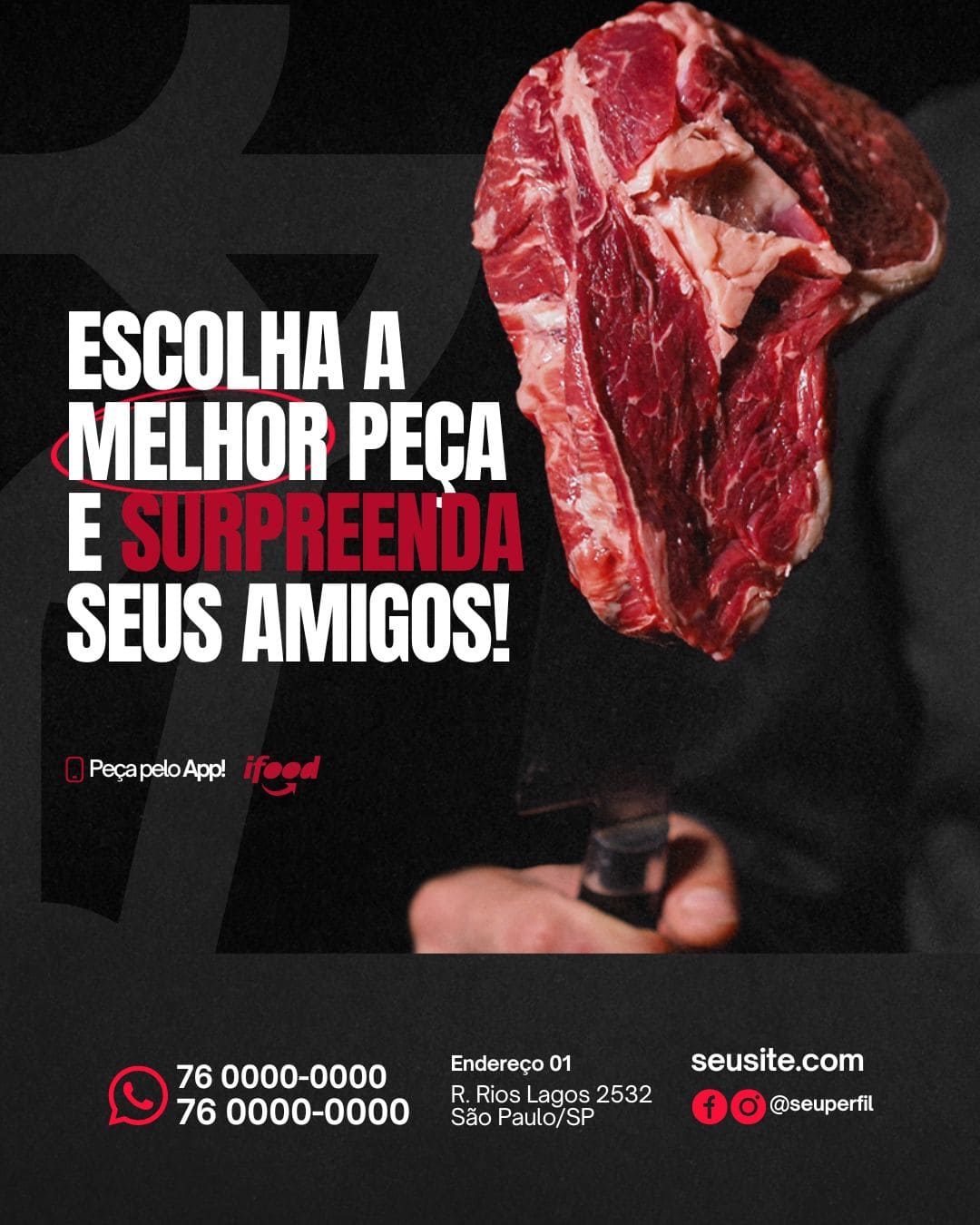 Arte Canva - *Açougue  003