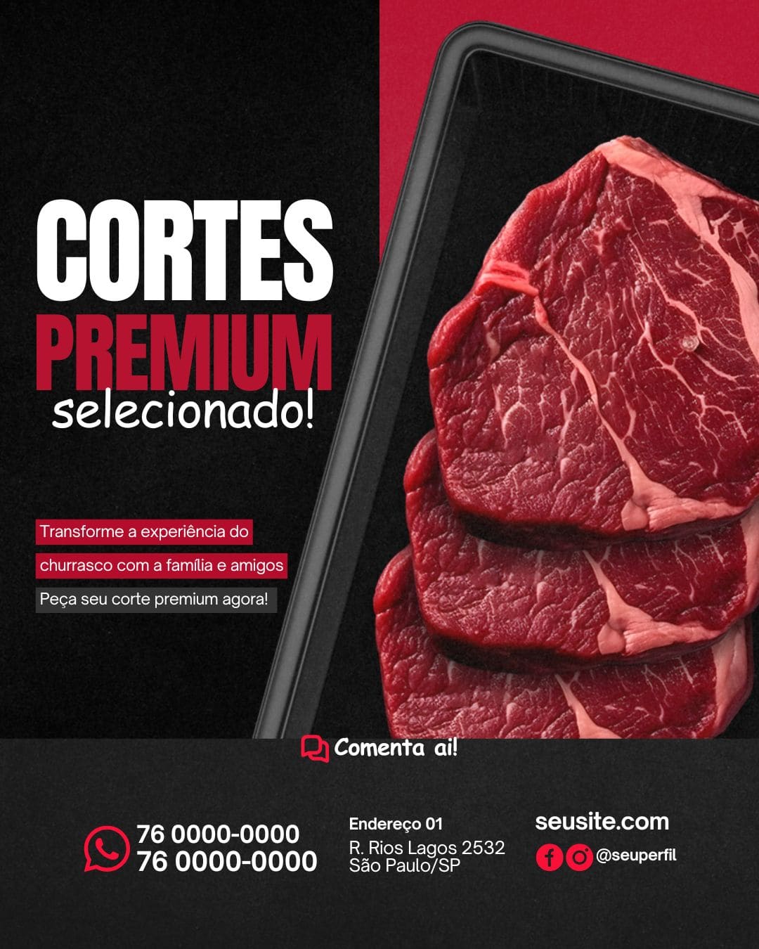 Arte Canva - *Açougue  004