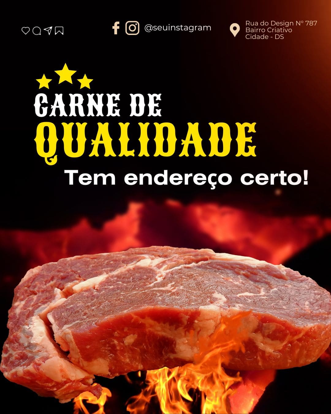 Arte Canva - *Açougue  011