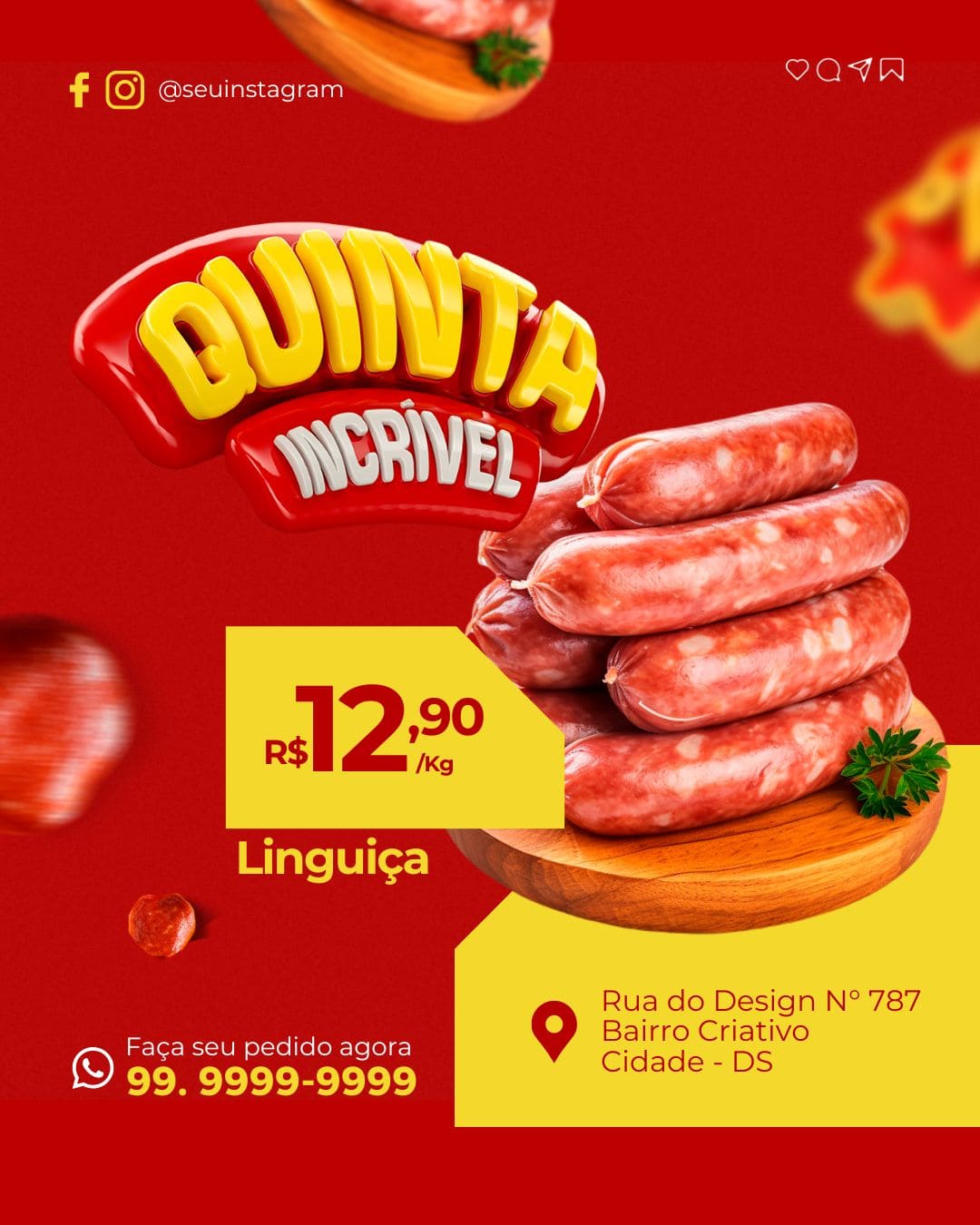 Arte Canva - *Açougue  012