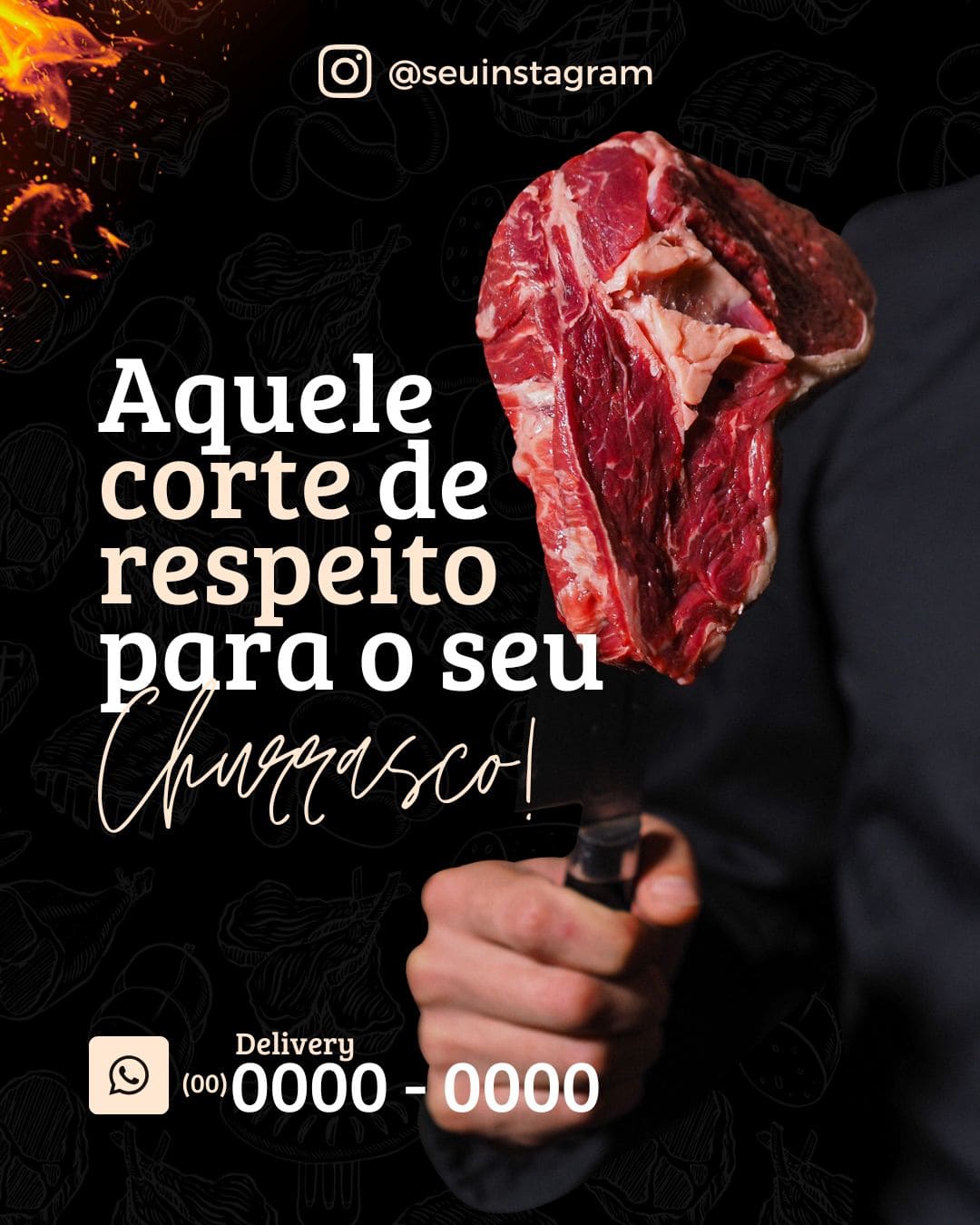 Arte Canva - *Açougue  013